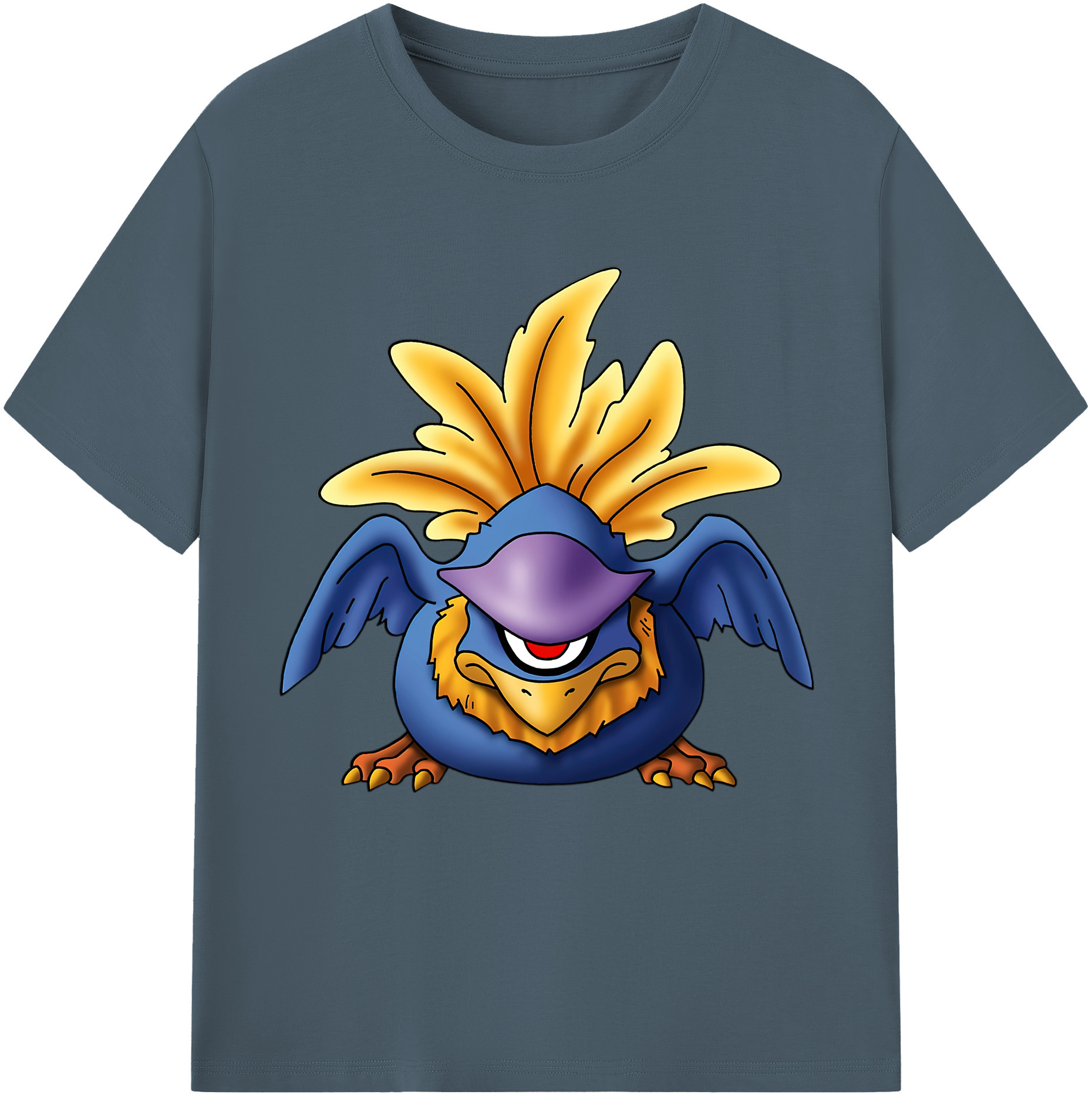 （画像用） ドラゴンクエスト Doragon Kuesuto Dragon Quest 綿100％半袖Tシャツ（フロントプリント）
